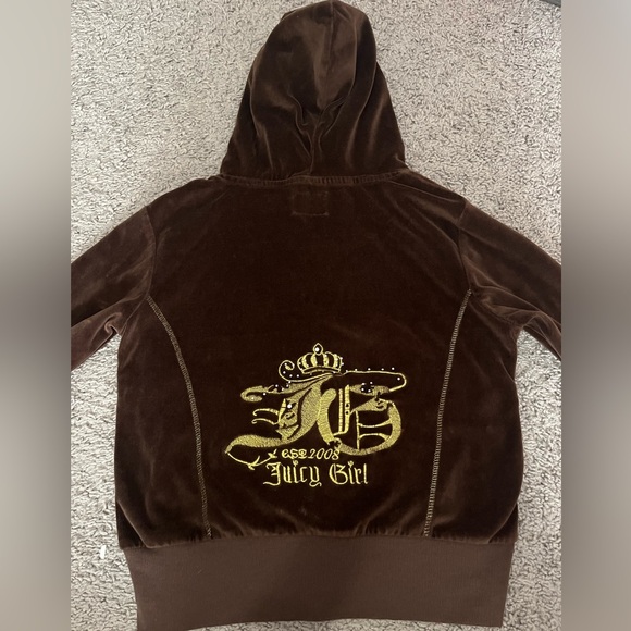 Vintage Juicy Couture Cropped Hoodie - Picture 4 of 5